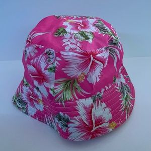 Pink Flowery Bucket Hat